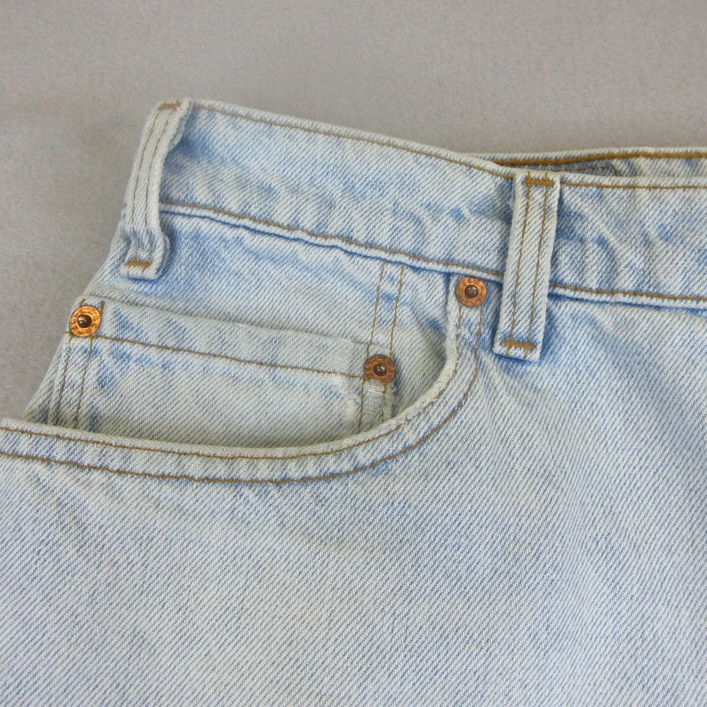 Levi's 560 Jeans Mens W36 L30 Light Wash Blue Vintage 90s Loose Fit Tapered Leg